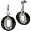 Amello Ohrringe Keramik Magic schwarz Damen Edelstahlschmuck ESOX03S