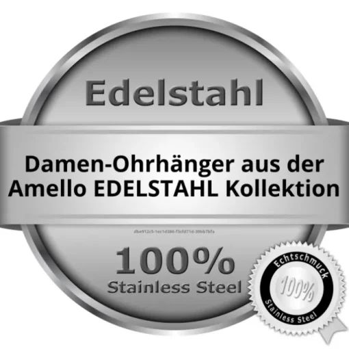 Amello Ohrringe Stern Zirkonia weiß Damen Edelstahlschmuck ESOX20W