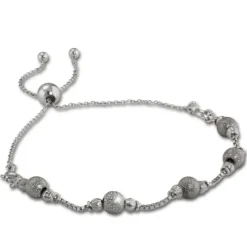 Armäleon Damenarmband Komplettset Kugel Design+Verschluss 925 Silber ARS001J