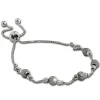 Armäleon Damenarmband Komplettset Kugel Design+Verschluss 925 Silber ARS008J