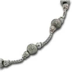 Armäleon Damenarmband Komplettset Kugel Design+Verschluss 925 Silber ARS001J