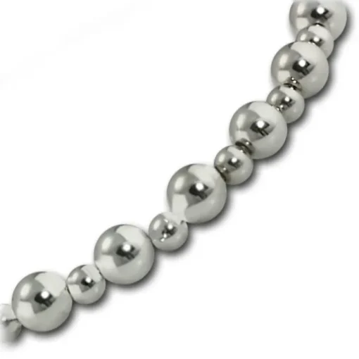 Armäleon Damenarmband Komplettset Kugel Design+Verschluss 925 Silber ARS006J