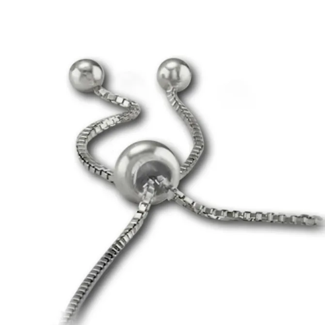 Armäleon Damenarmband Komplettset Perlen weiß Design+Verschluss 925er ARS011W