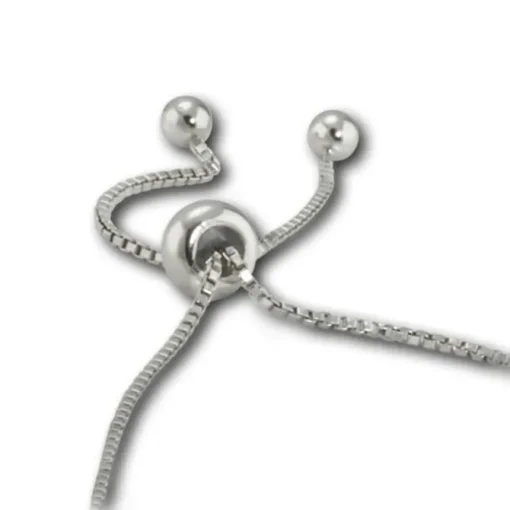 Armäleon Damenarmband Komplettset Kugel Design+Verschluss 925 Silber ARS008J