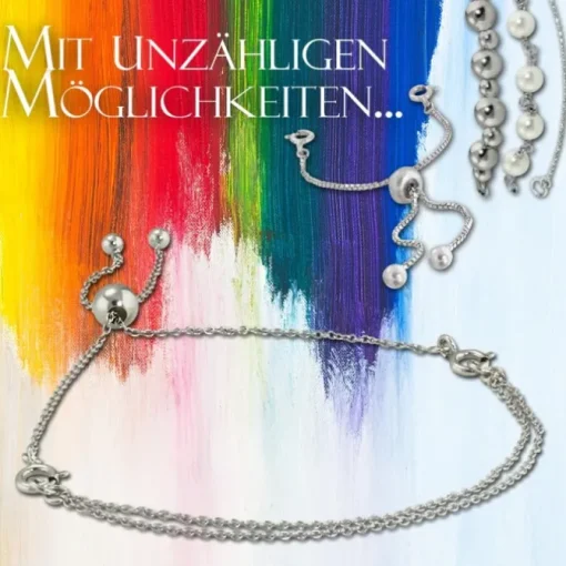 Armäleon Damenarmband Komplettset Ketten Design+Verschluss 925 Silber ARS014J
