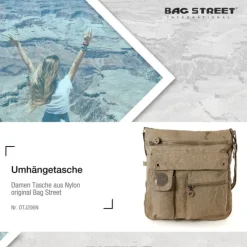 Bag Street Crinkle Nylon stone Cross-Body OTJ206N