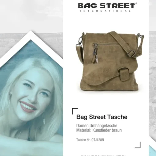 Bag Street Kunstleder braun Damenhandtasche OTJ128N