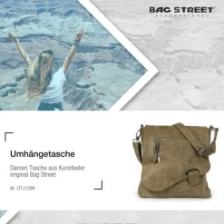 Bag Street Kunstleder braun Damenhandtasche OTJ128N