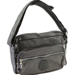 Bag Street leichte Nylon grau Handtasche OTJ227K