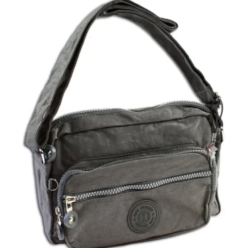 Bag Street leichte Nylon grau Handtasche OTJ227K