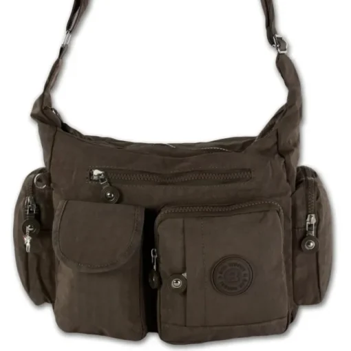 Bag Street Nylon braun Damen crossover OTJ205N