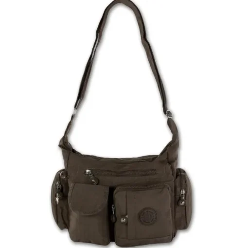Bag Street Nylon braun Damen crossover OTJ205N