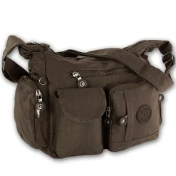 Bag Street Nylon braun Damen crossover OTJ205N