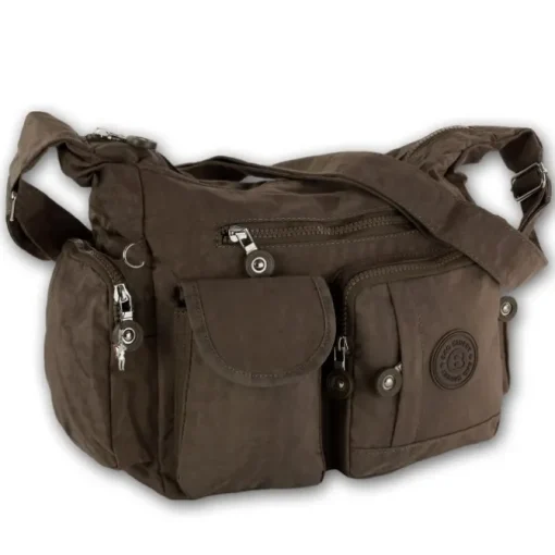 Bag Street Nylon braun Damen crossover OTJ205N