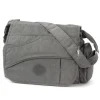 Bag Street Nylon grau Modische Überschlagtasche Crossover OTJ214K