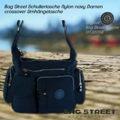 Bag Street Nylon navy Damen crossover OTJ205B