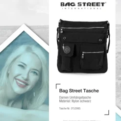 Bag Street Nylon schwarz Cross-Body OTJ206S