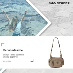 Bag Street Nylon stone Sportliche Damen OTJ204L
