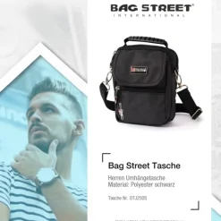 Bag Street Polyester schwarz Crossover OTJ250S