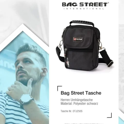 Bag Street Polyester schwarz Crossover OTJ250S