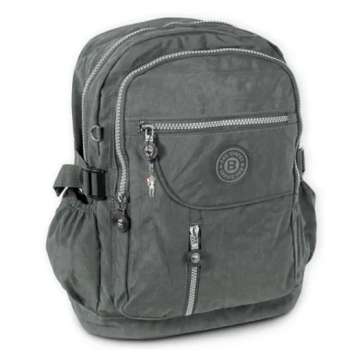Bag Street Rucksack, Handtasche Nylon grau Damen Cityrucksack OTJ604K