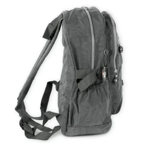 Bag Street Rucksack, Handtasche Nylon grau Damen Cityrucksack OTJ604K