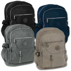 Bag Street Rucksack, Handtasche Nylon grau Damen Cityrucksack OTJ604K