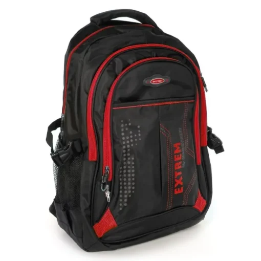 Bag Street Rucksack Synthetik schwarz, rot Laptopfach Laptoprucksack OTJ605R