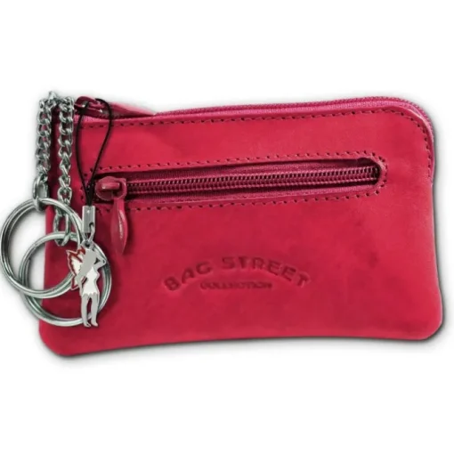 Bag Street Schlüsseltasche pink Echtleder, glattes Leder Schlüsseletui OPJ900P