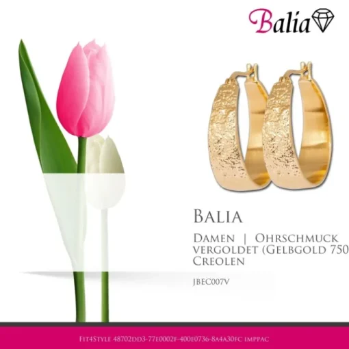 Balia Creole plain Klippverschluss Balia Creolen JBEC007V