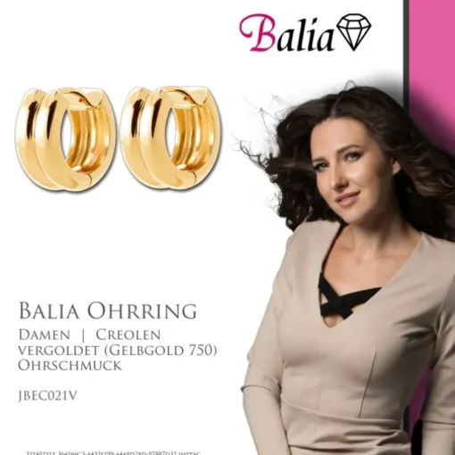 Balia Creole plain Klippverschluss Balia Creolen JBEC021V