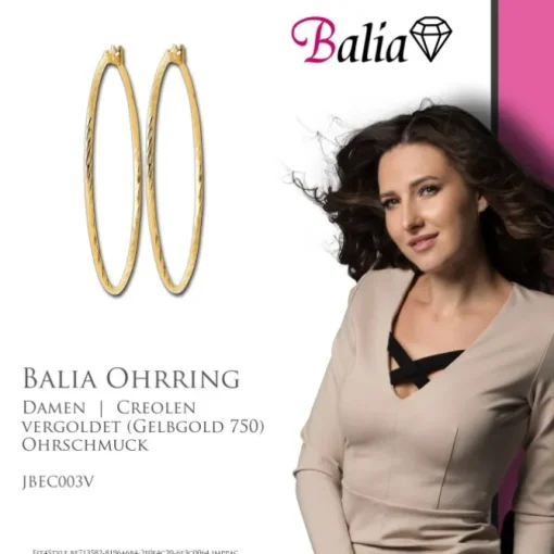 Balia Creole plain Klippverschluss Balia Creolen JBEC003V