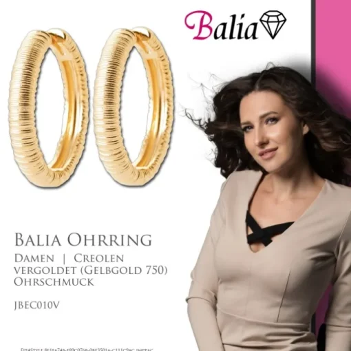 Balia Creole plain Klippverschluss Balia Creolen JBEC010V