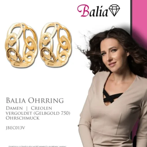 Balia Creole plain Klippverschluss Balia Creolen JBEC013V