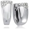 Balia Creolen für Damen glänzend Zirkonia aus 925er Silber BAO0043SW