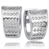 Balia Creolen für Damen glänzend Zirkonia aus 925er Silber BAO0074SW
