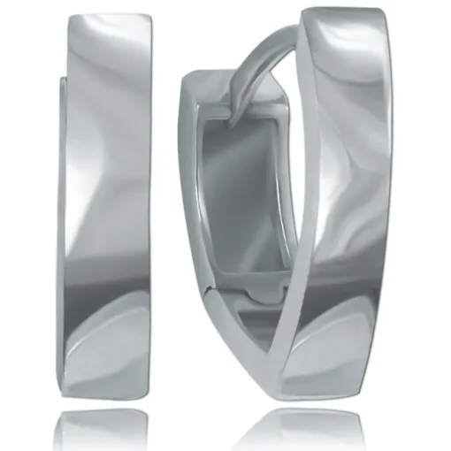 Balia Creolen für Damen glänzend aus 925er Sterling Silber BAO0085SP