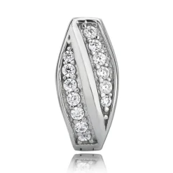 Balia Creolen für Damen glänzend Zirkonia aus 925er Silber BAO0022SW