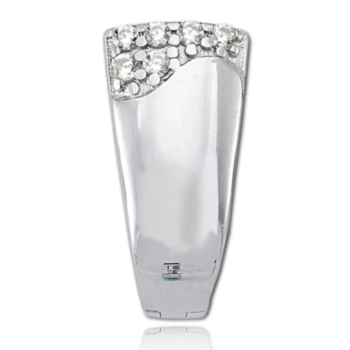 Balia Creolen für Damen glänzend Zirkonia aus 925er Silber BAO0043SW