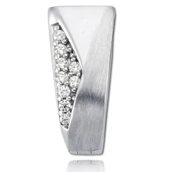 Balia Creolen für Damen glänzend Zirkonia aus 925er Silber BAO0044SW