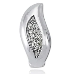 Balia Creolen für Damen glänzend Zirkonia aus 925er Silber BAO0045SW