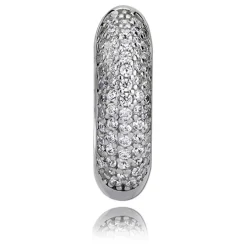 Balia Creolen für Damen glänzend Zirkonia aus 925 Silber BAO0003SW