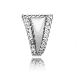 Balia Creolen für Damen glänzend Zirkonia aus 925er Silber BAO0015SW