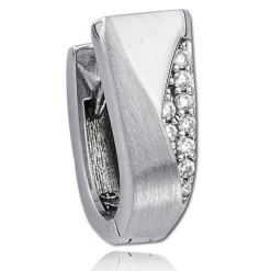 Balia Creolen für Damen glänzend Zirkonia aus 925er Silber BAO0044SW