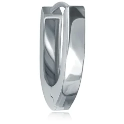 Balia Creolen für Damen mattiert aus 925er Sterling Silber BAO0082SM