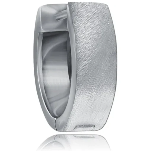 Balia Creolen für Damen mattiert aus 925er Sterling Silber BAO0084SM