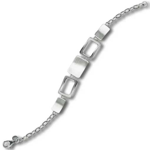 Balia Damen Armband 925 Silber matt und poliert 20cm BAA0021SM