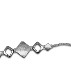 Balia Damen Armband 925 Silber matt und poliert 18,5cm BAA0019SM