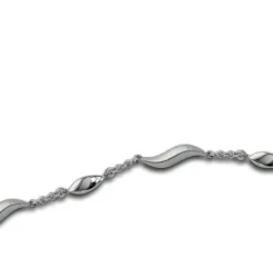 Balia Damen Armband 925 Silber matt und poliert 19,5cm BAA0020SM