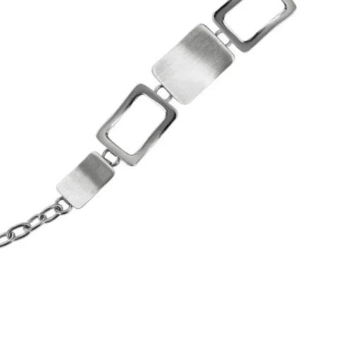 Balia Damen Armband 925 Silber matt und poliert 20cm BAA0021SM